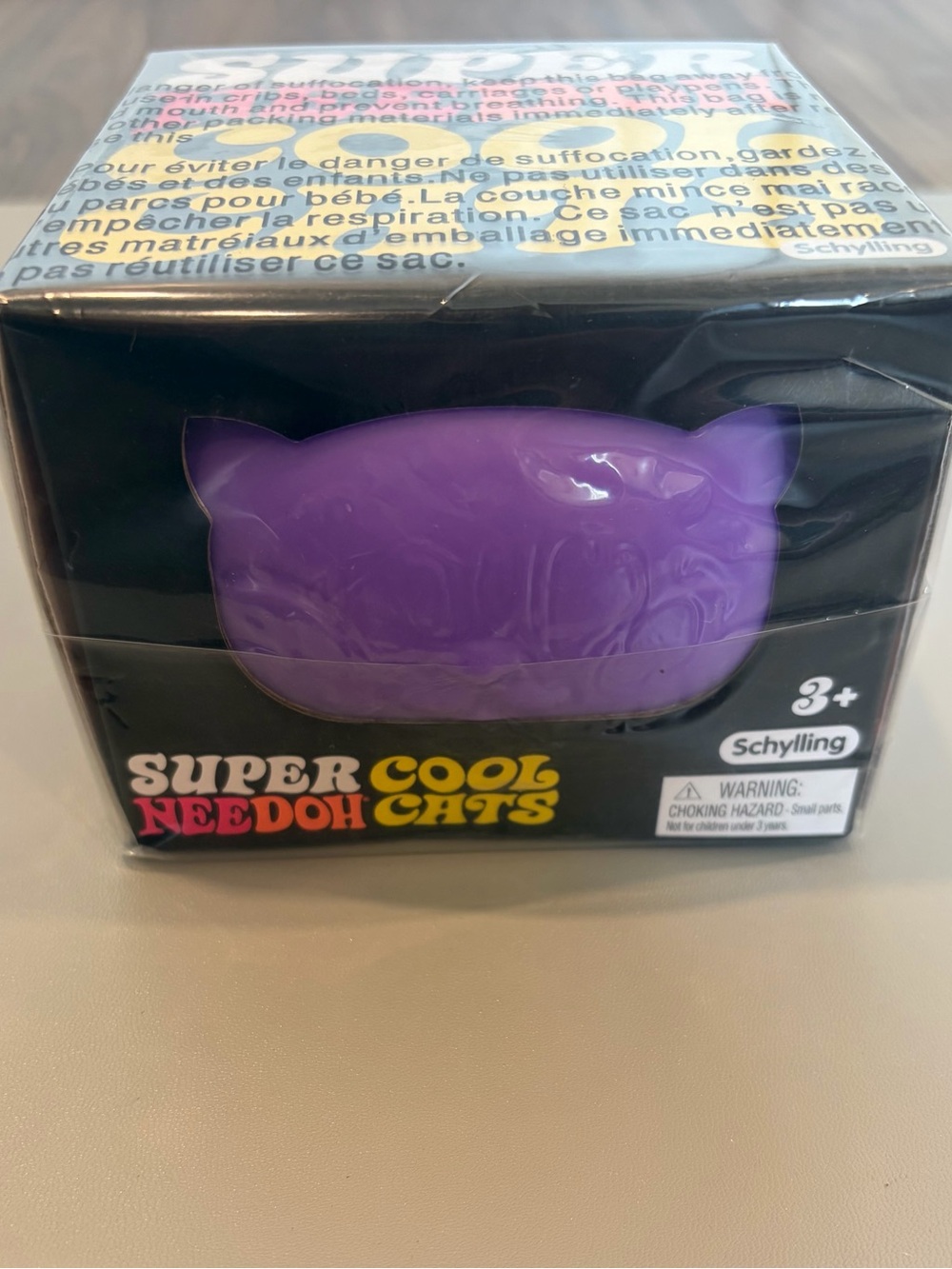 Authentic NeeDoh Super Cool Cat Purple, New In Box Sealed